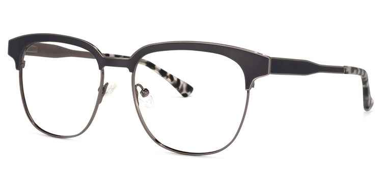 Wren Browline Dark-Gray Glasses
