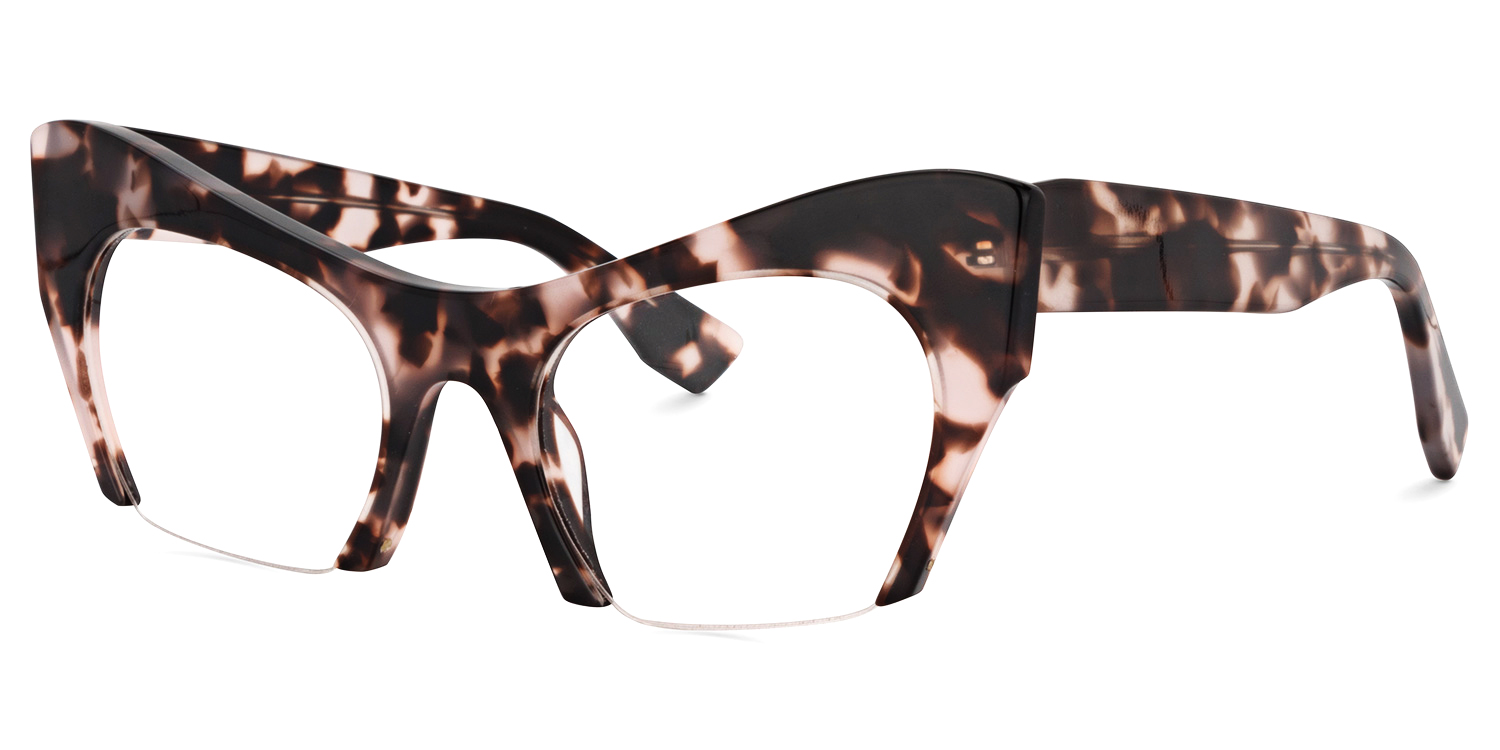 Kyle Cat Eye Light-Tortoise Glasses | ZEELOOL UK2