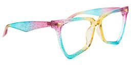 Cicely Geometrical Rainbow Eyeglasses2