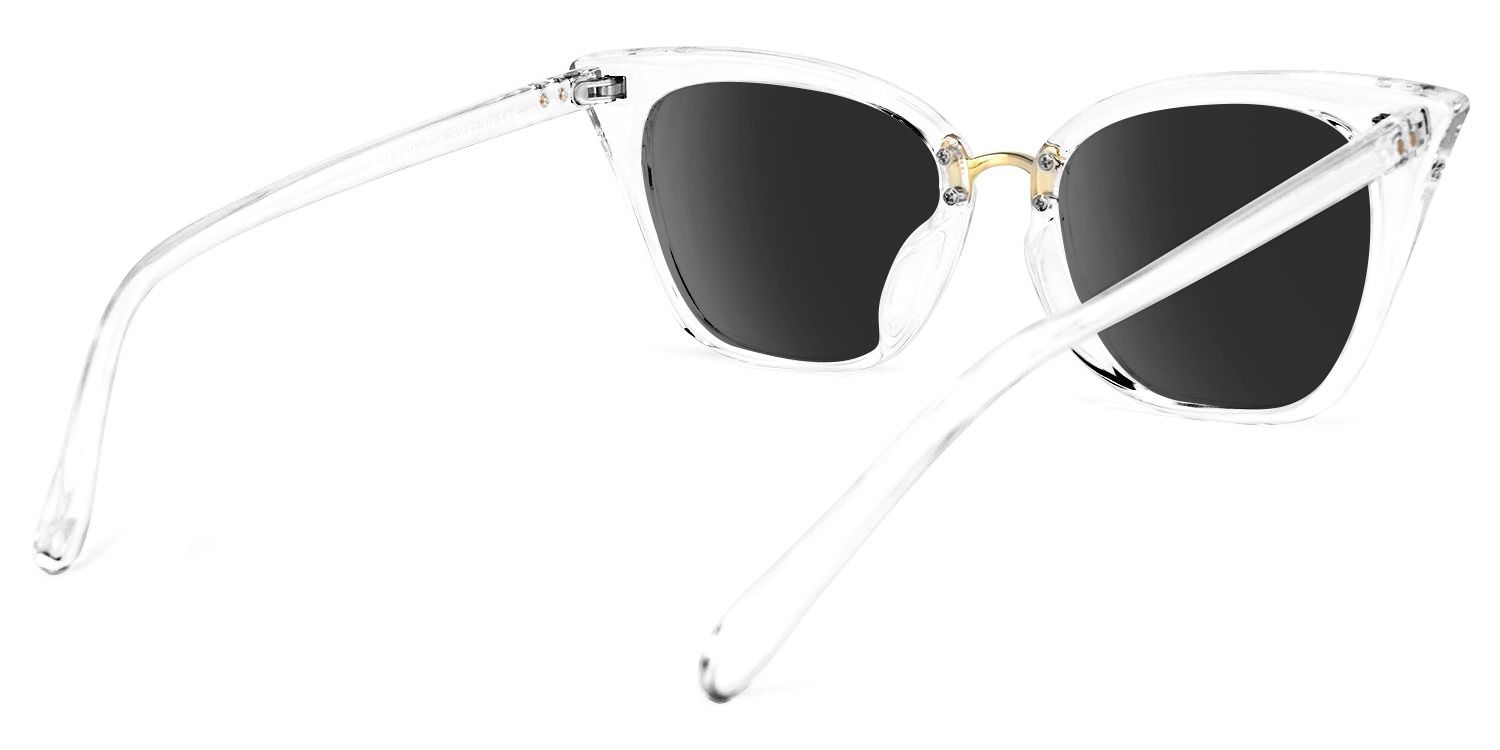 Chandrikar Clear Cat Eye Polarized Sunglasses for Driving | ZEELOOL UK3