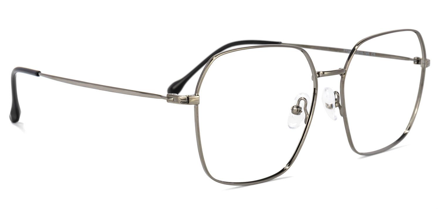 Zander Square Gray Glasses | ZEELOOL UK2