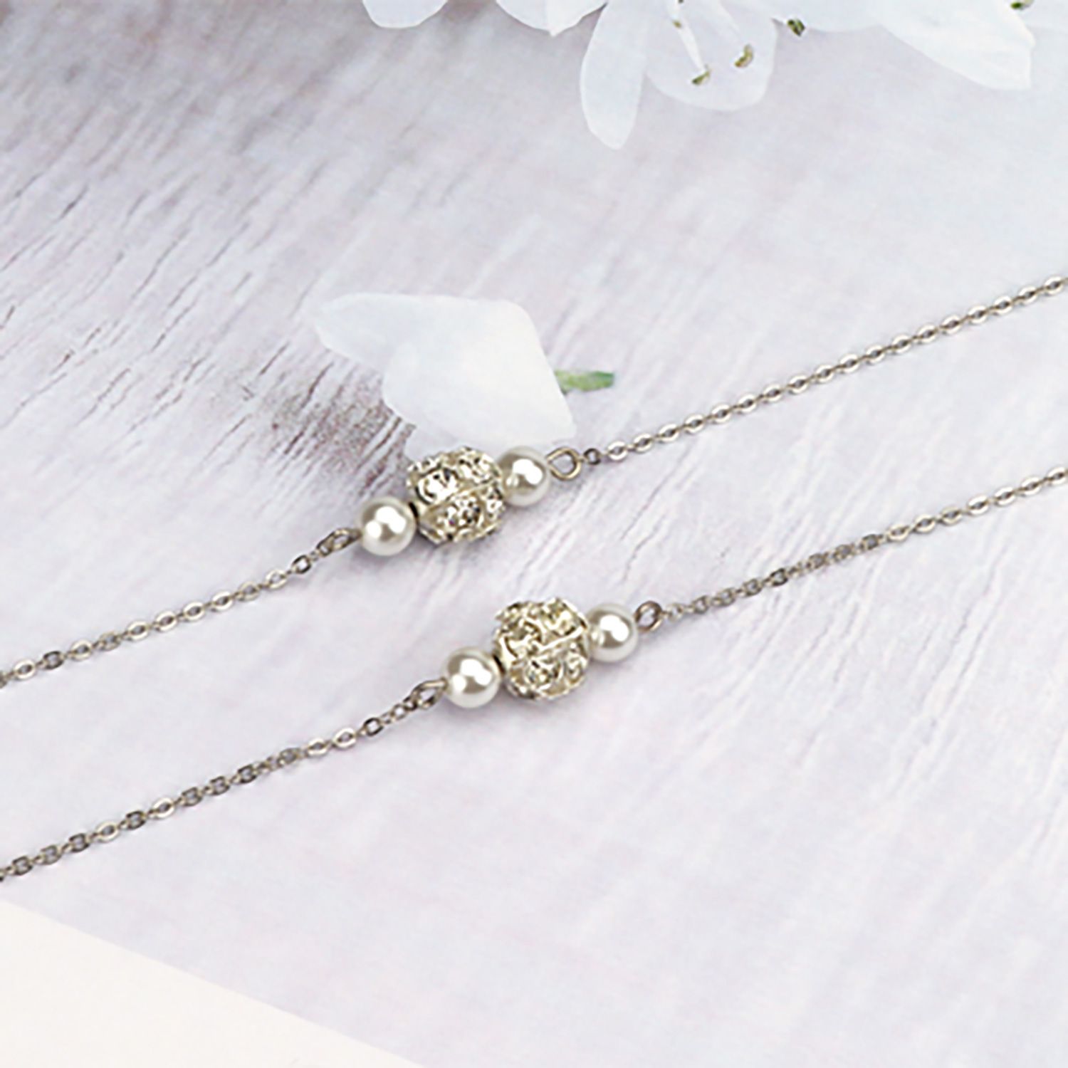 Pearl Silver Eyeglasses Chain-07 | ZEELOOL UK1