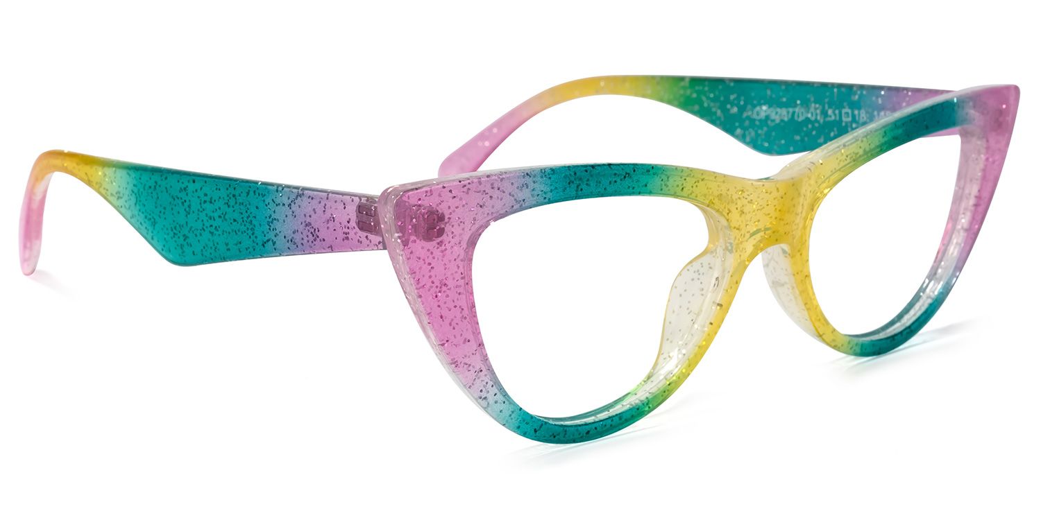 Harding Cateye Rainbow Glasses | ZEELOOL UK2