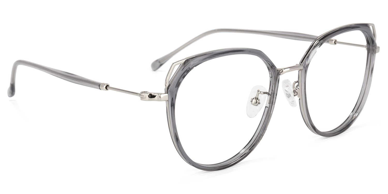 Ofelia Cateye Gray Glasses | ZEELOOL UK2