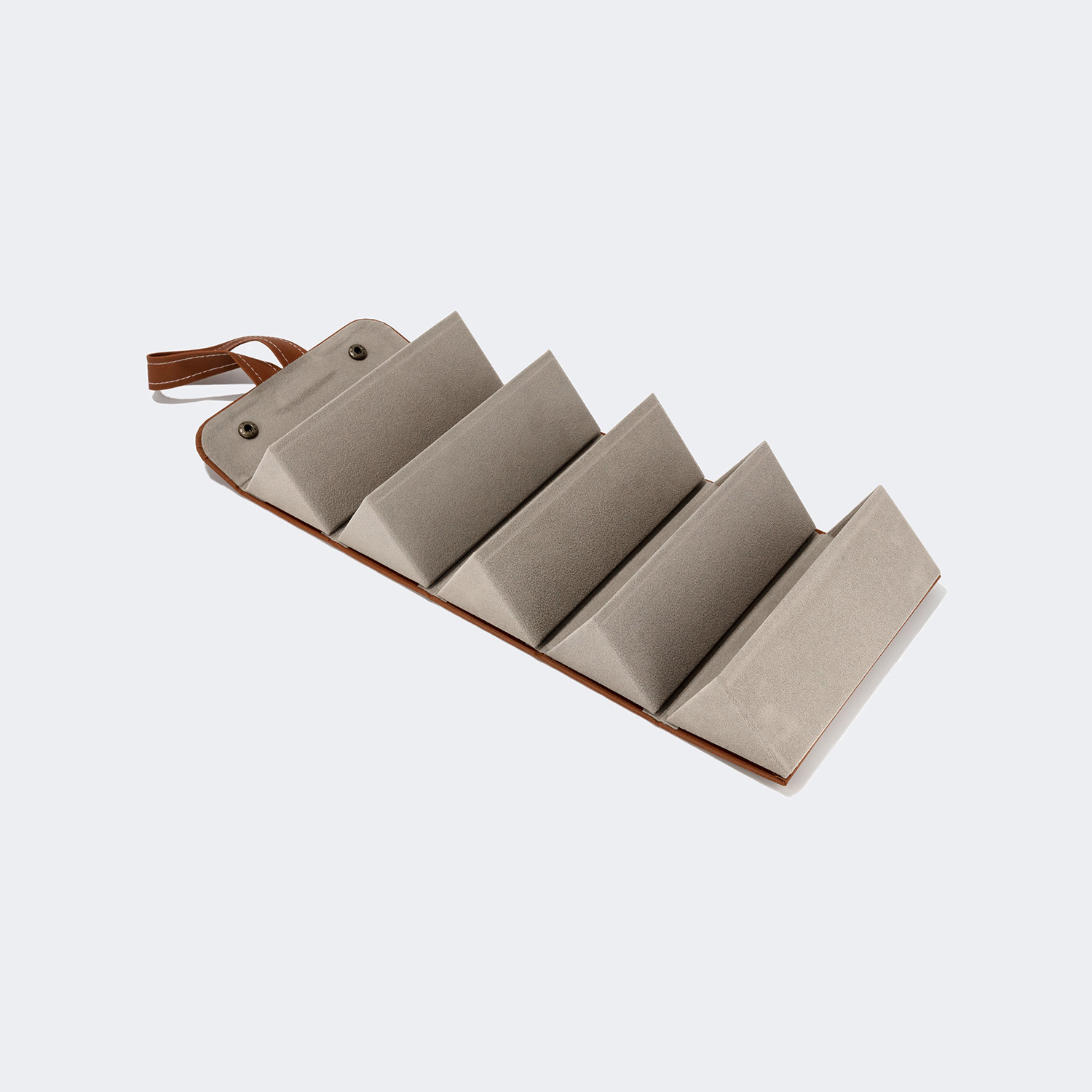 High-end Leather Hanging Brown Eyeglasses Storage Box | ZEELOOL UK0