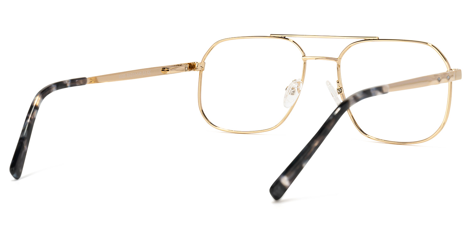 Becci Geometric Black-Gold Glasses | ZEELOOL UK3