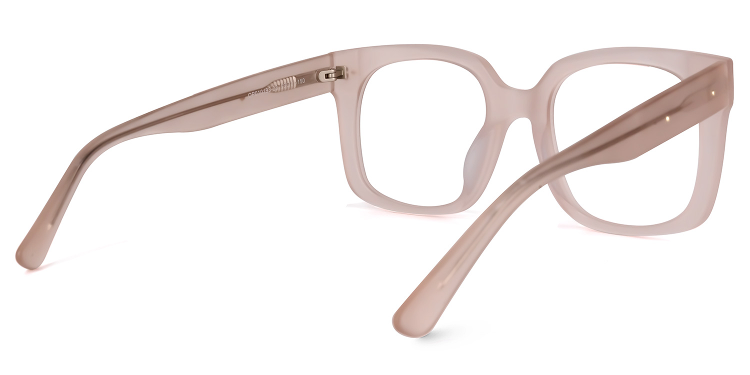 Paisley Square Pink Glasses | ZEELOOL UK3