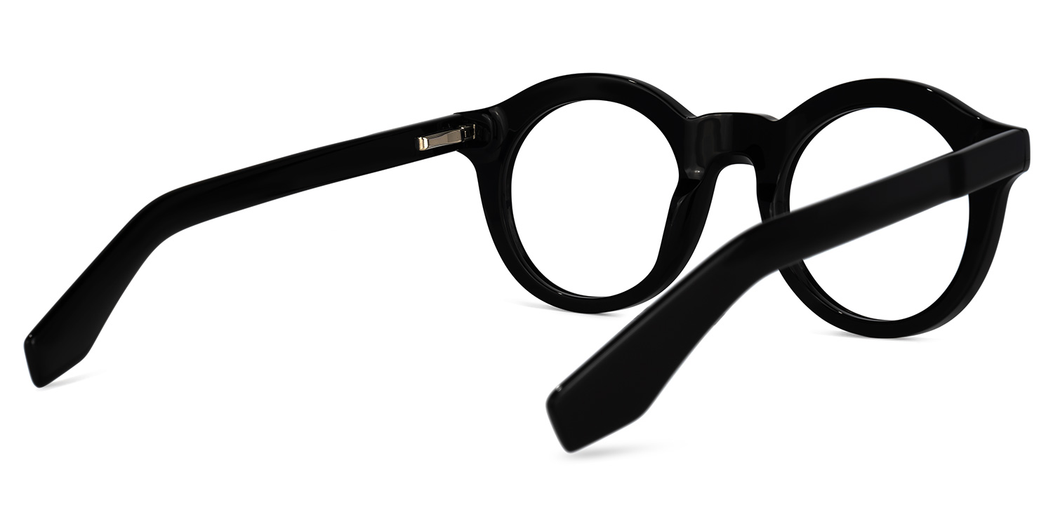 Barger Round Black Glasses3