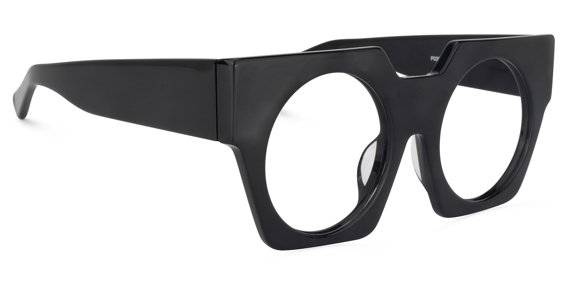 Geometric Black Glasses | ZEELOOL UK1