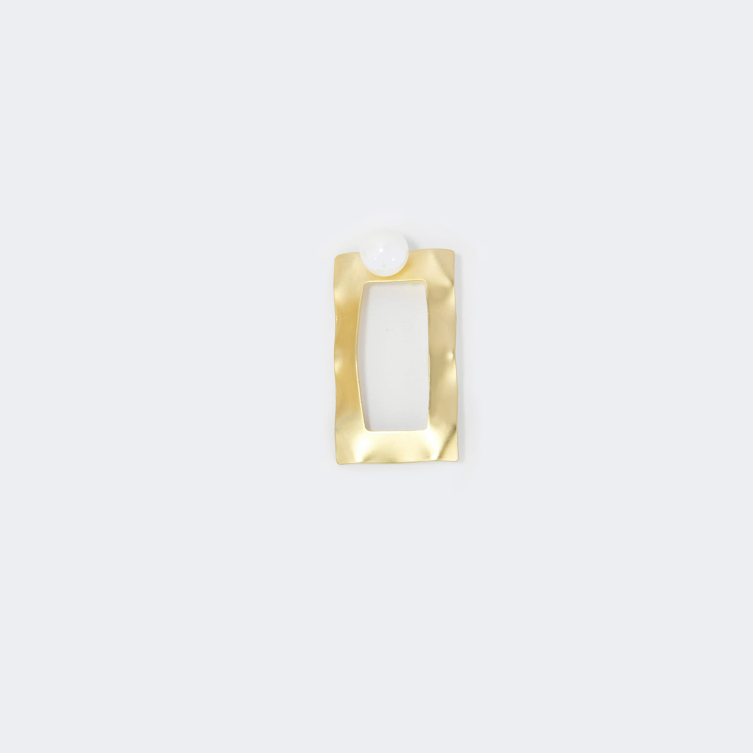 Stylish Rectangle Gold Earrings | ZEELOOL UK2