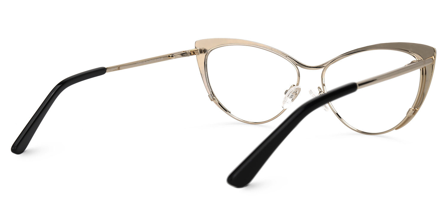 Cateye Dark Blue Glasses | ZEELOOL UK3