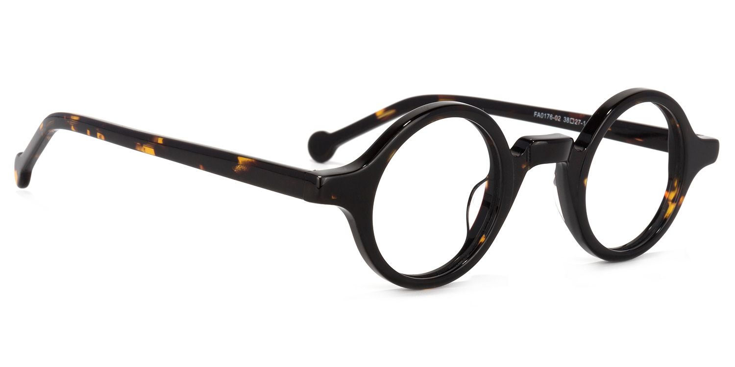 Arale Round Tortoise Full-rim Eyeglasses | ZEELOOL UK2