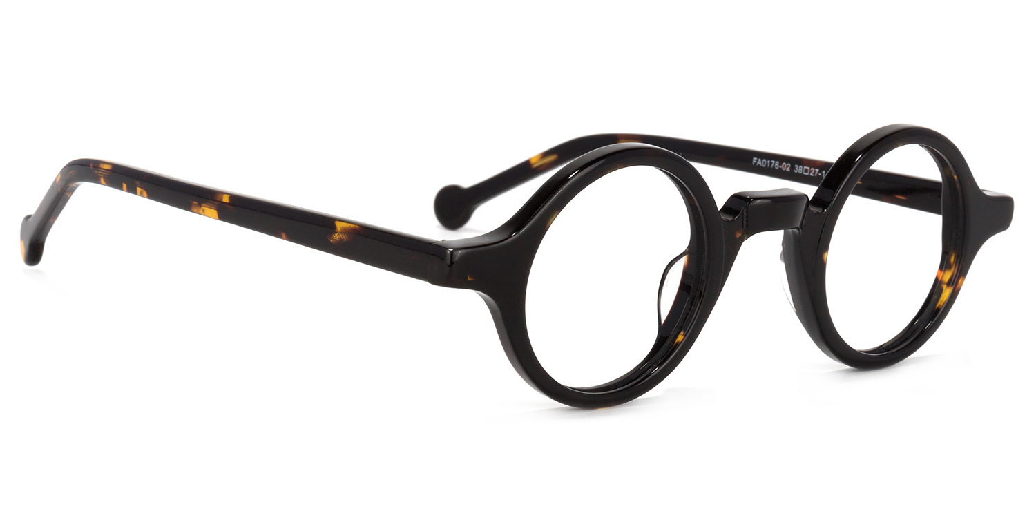 Arale Round Tortoise Glasses2