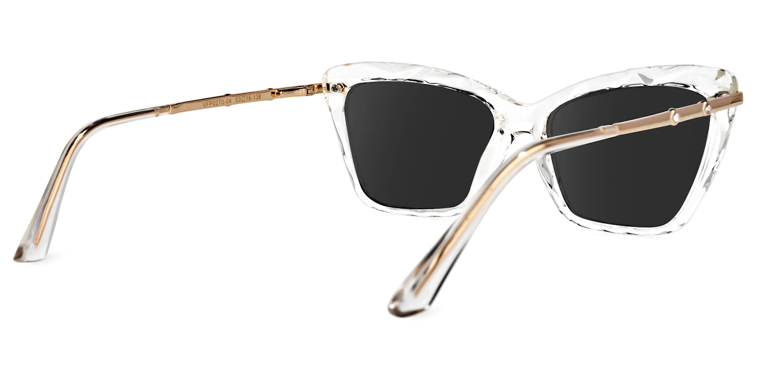 Juliet Cateye Crystal Sunglasses with Translucent Frames3