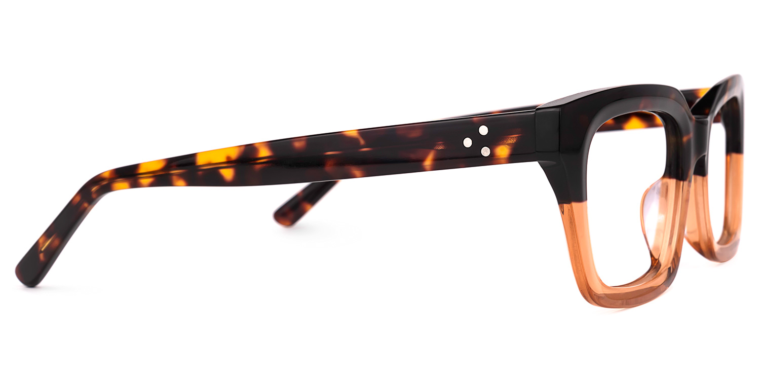 Cloris Rectangle Tortoise Glasses | ZEELOOL UK2