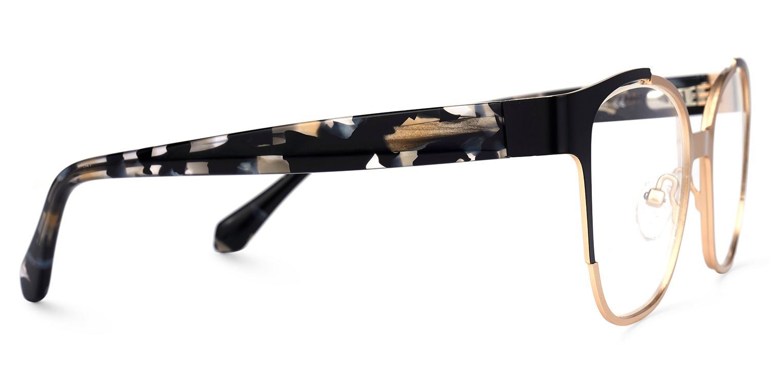 Angellay Square Gold Glasses | ZEELOOL UK2