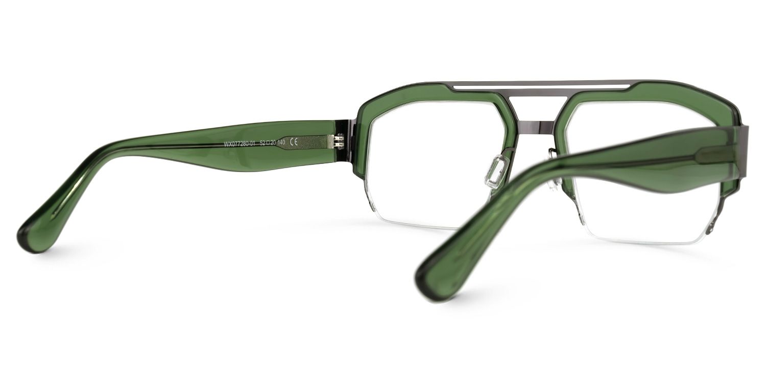 Curtis Aviator Green Glasses | ZEELOOL UK3