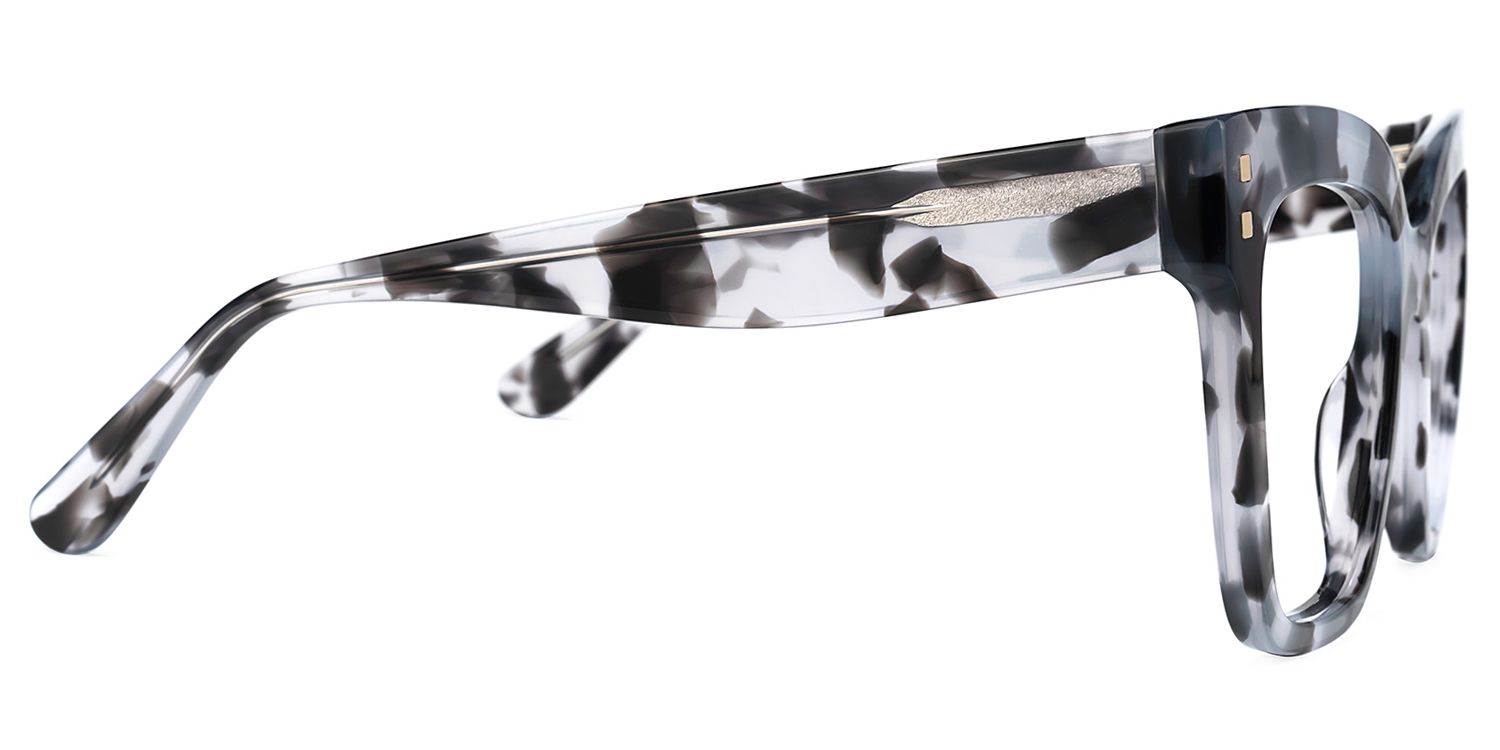 Minguela Square Gray-Tortoise Eyeglasses and Acetate Frames2