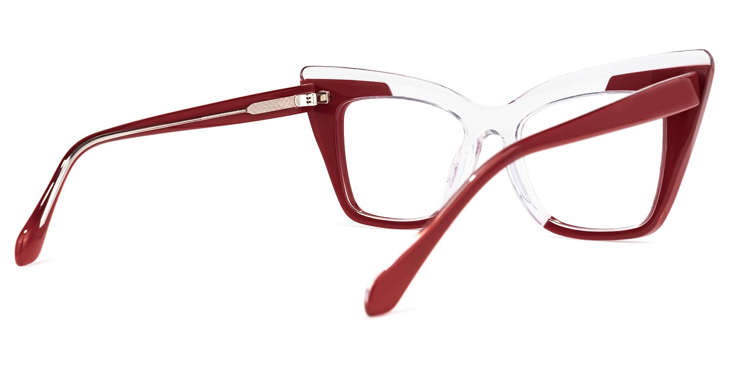 Mindya Cateye Red Glasses | ZEELOOL UK3