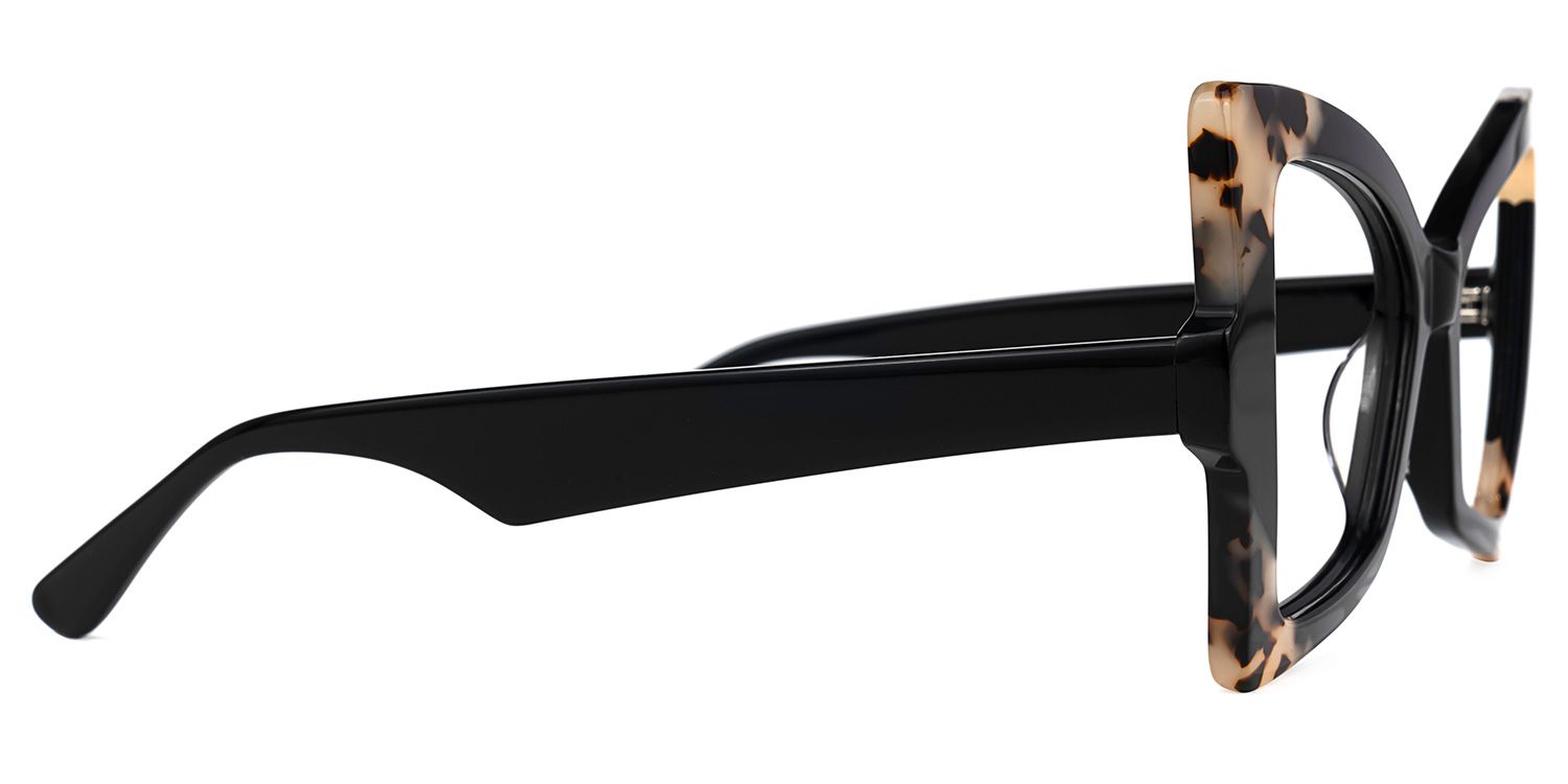 Joanie Geometric Black Glasses | ZEELOOL UK2