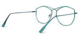 Raven Geometric Green Glasses3