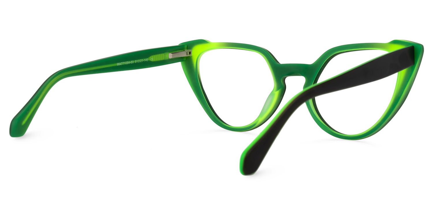 Harrison Cateye Green Glasses | ZEELOOL UK3
