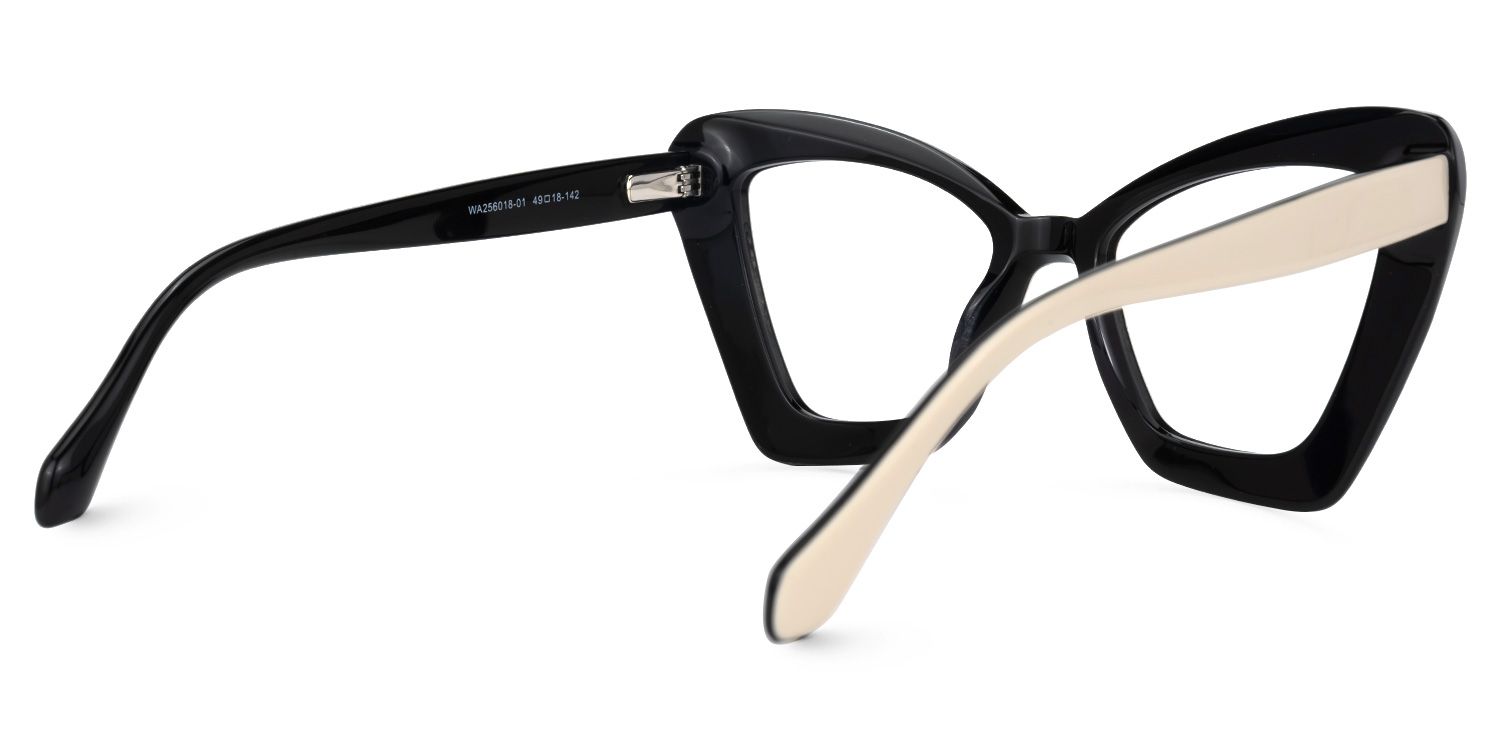 Pauline Cateye Milky Glasses | ZEELOOL UK3