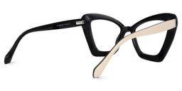 Pauline Cateye Milky Glasses3