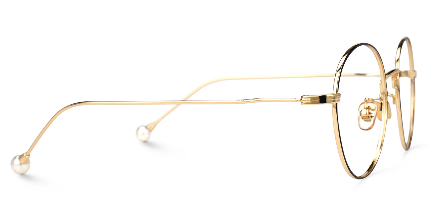 Kristina Round Black Glasses | ZEELOOL UK2