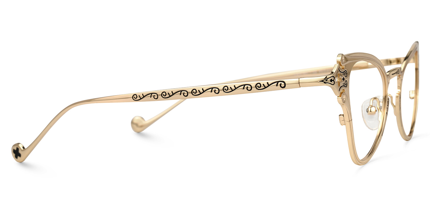 Marimar Geometric Gold Glasses2