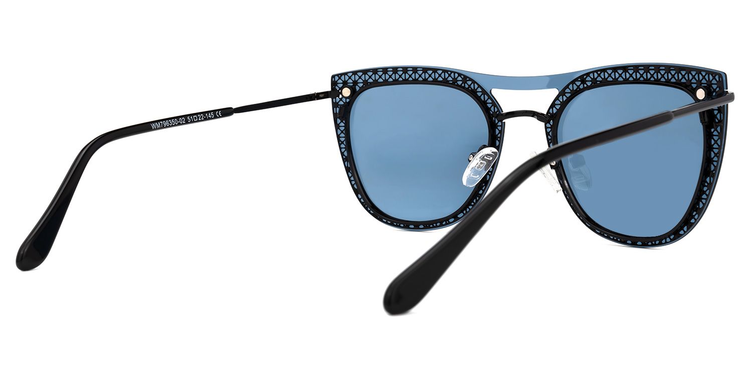 Hussain Clip-on Blue Glasses | ZEELOOL UK4