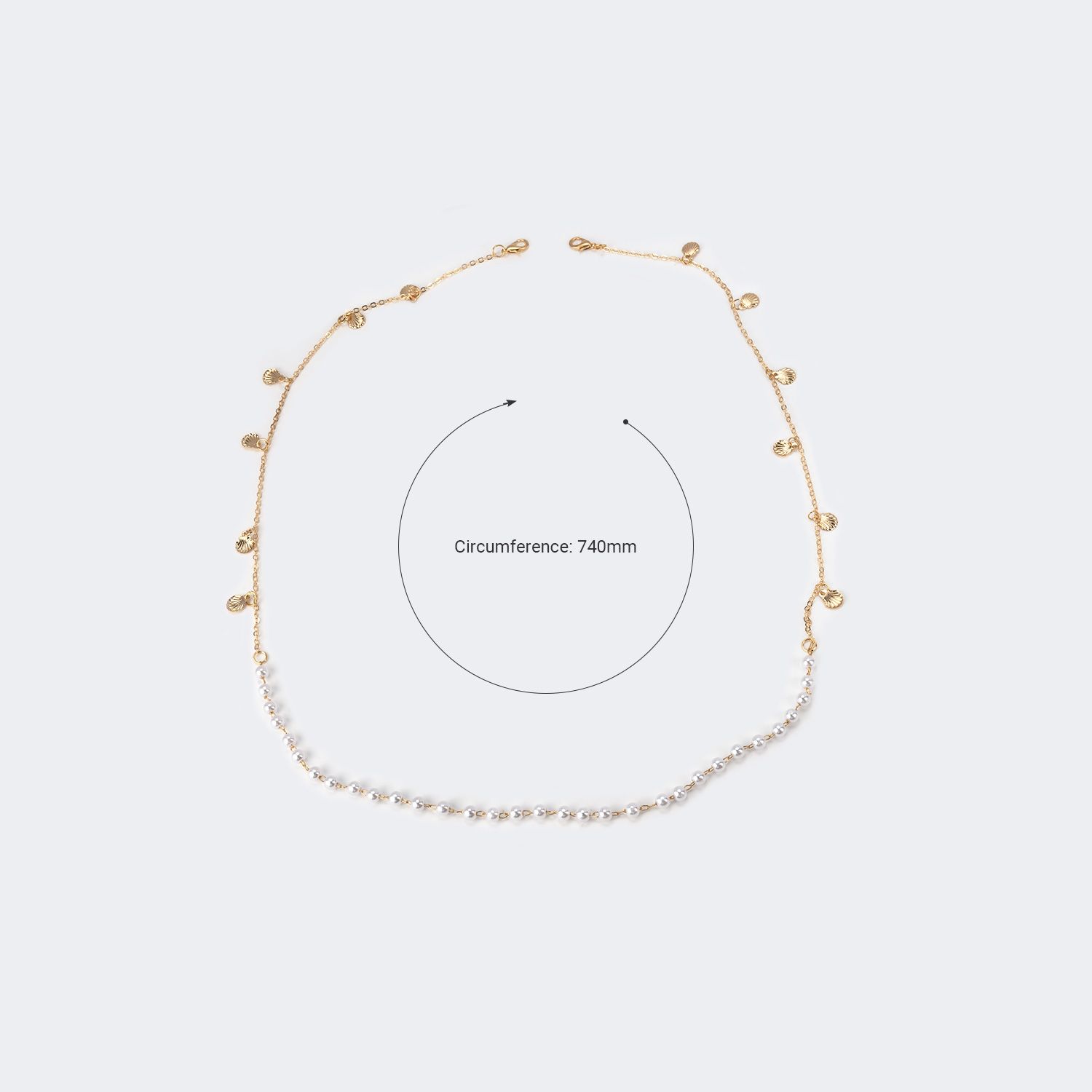 Fashion Pearl Non-slip Metal Chains | ZEELOOL UK2