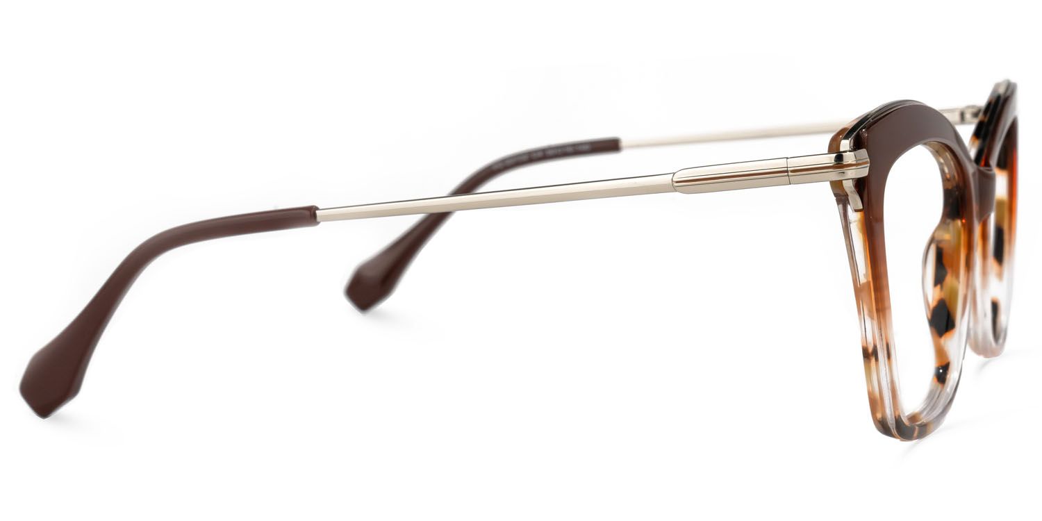 Russell Cateye Brown Glasses | ZEELOOL UK2