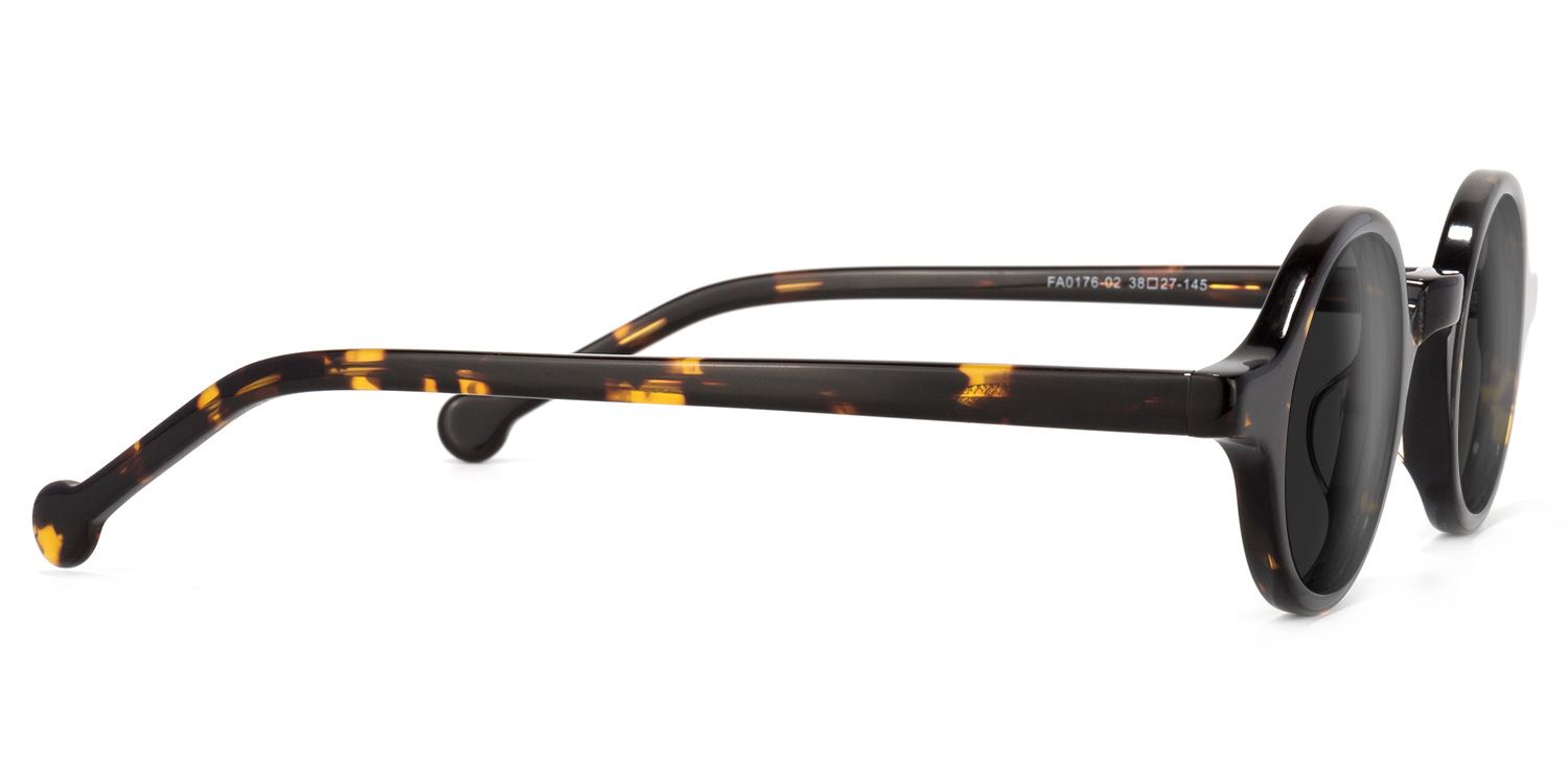 Arale Round Tortoise Sunglasses | ZEELOOL UK2