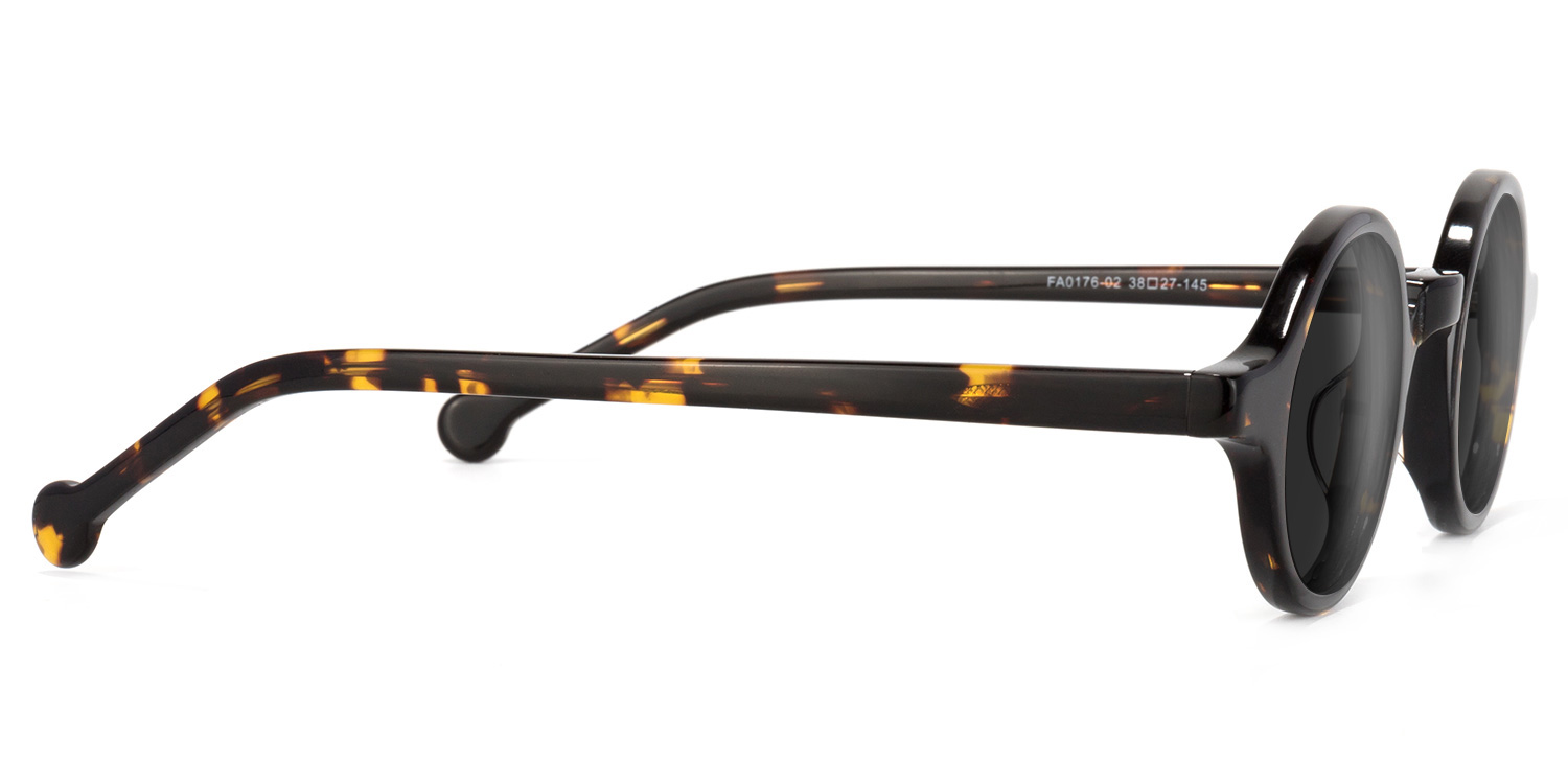 Arale Round Tortoise Sunglasses2