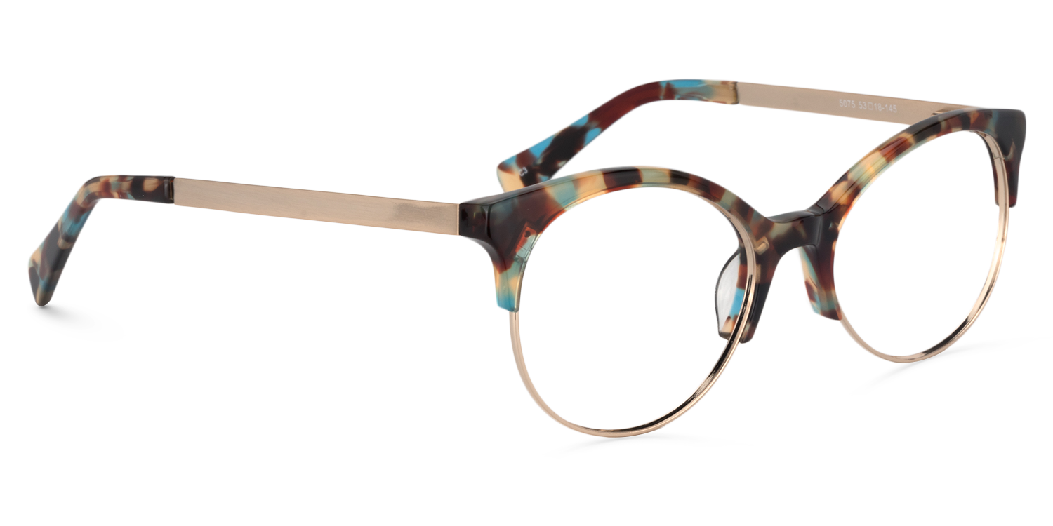 Cat Eye Blue Tortoise Glasses | ZEELOOL UK2