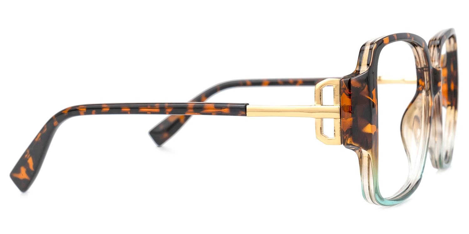 Colon Square Tortoise Glasses | ZEELOOL UK2
