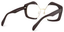 Frankie Geometric Brown Glasses4