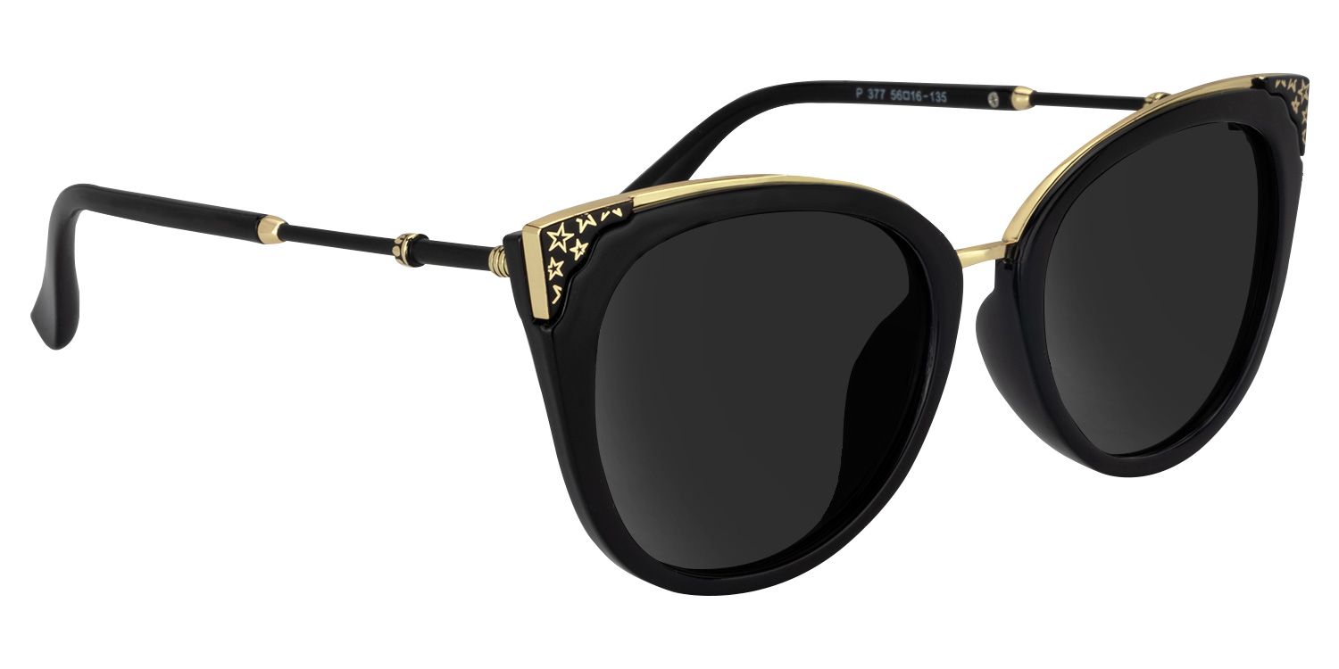 Dalton Cat Eye Black Sunglasses | ZEELOOL UK2