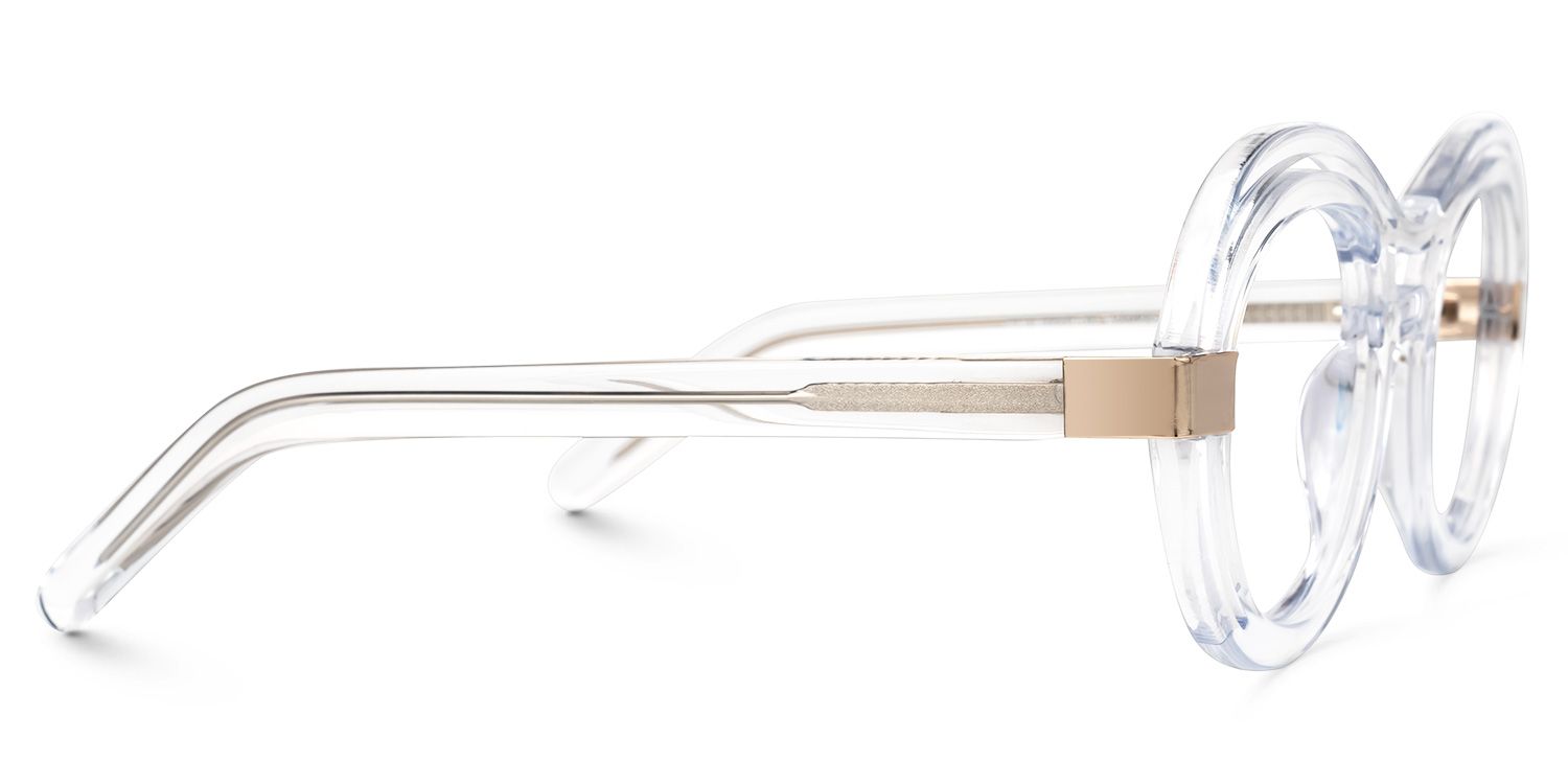 Texidor Round Clear Prescription Glasses and Frames2