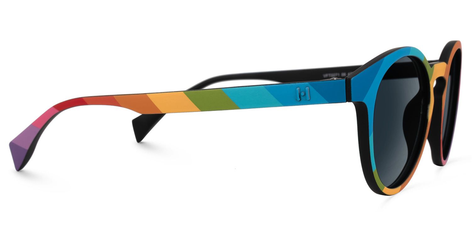 Street-Artist Round Multicolor Sunglasses | ZEELOOL UK2