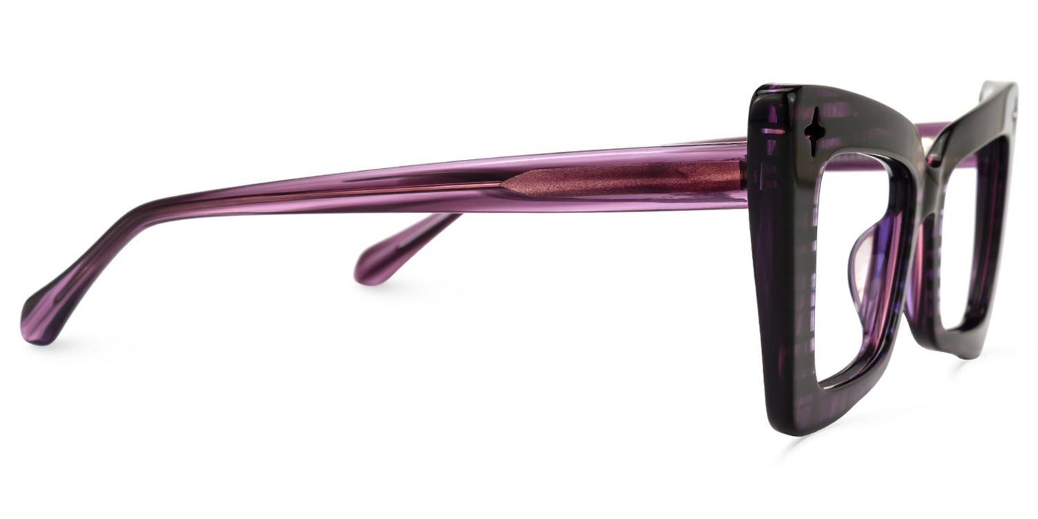 Kairos Cateye Purple Glasses | ZEELOOL UK2