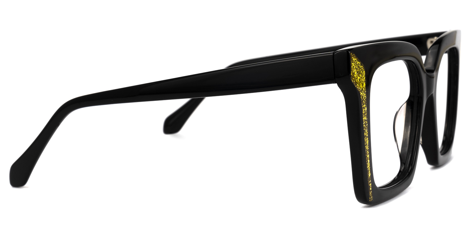 Khadra Square Black Glasses | ZEELOOL UK2