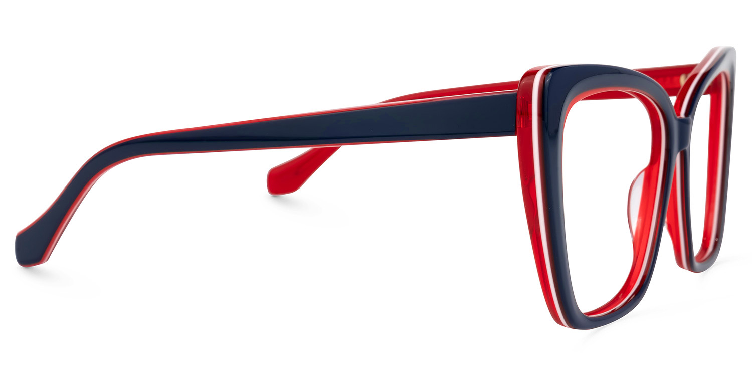 Shanell Butterfly Blue Glasses2