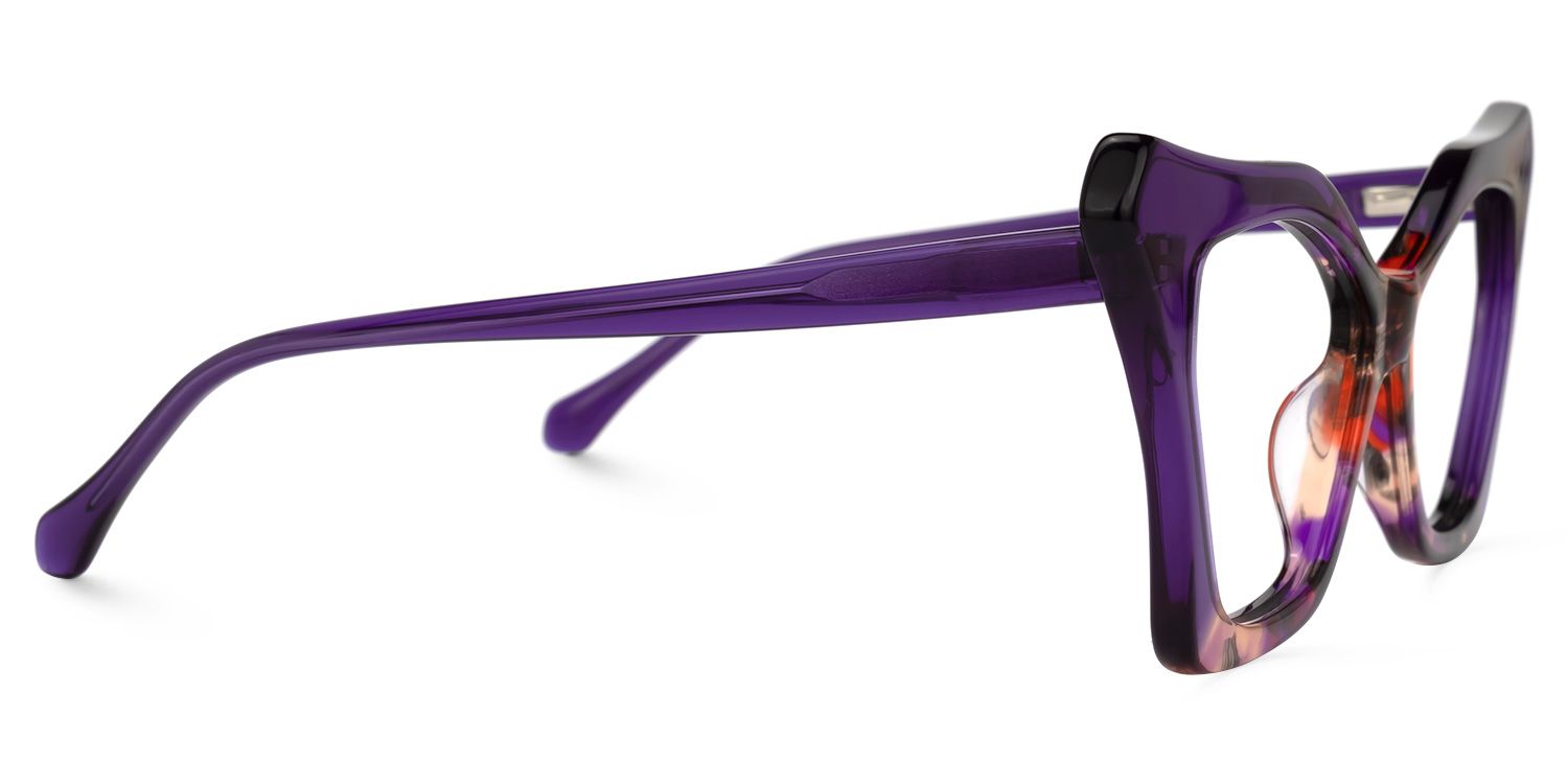 Wildony Cateye Purple Glasses | ZEELOOL UK2