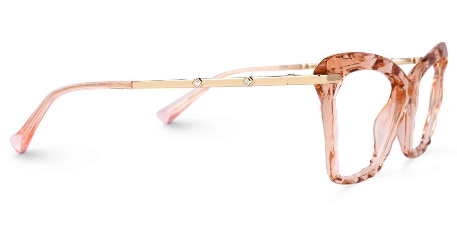 Juliet Cateye Peach TR90 Frame Glasses | ZEELOOL UK2