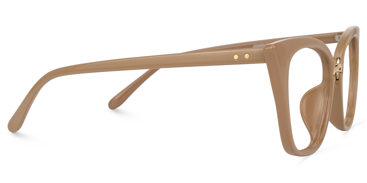 Chandrikar Cateye Mocha Frame Glasses | ZEELOOL UK2