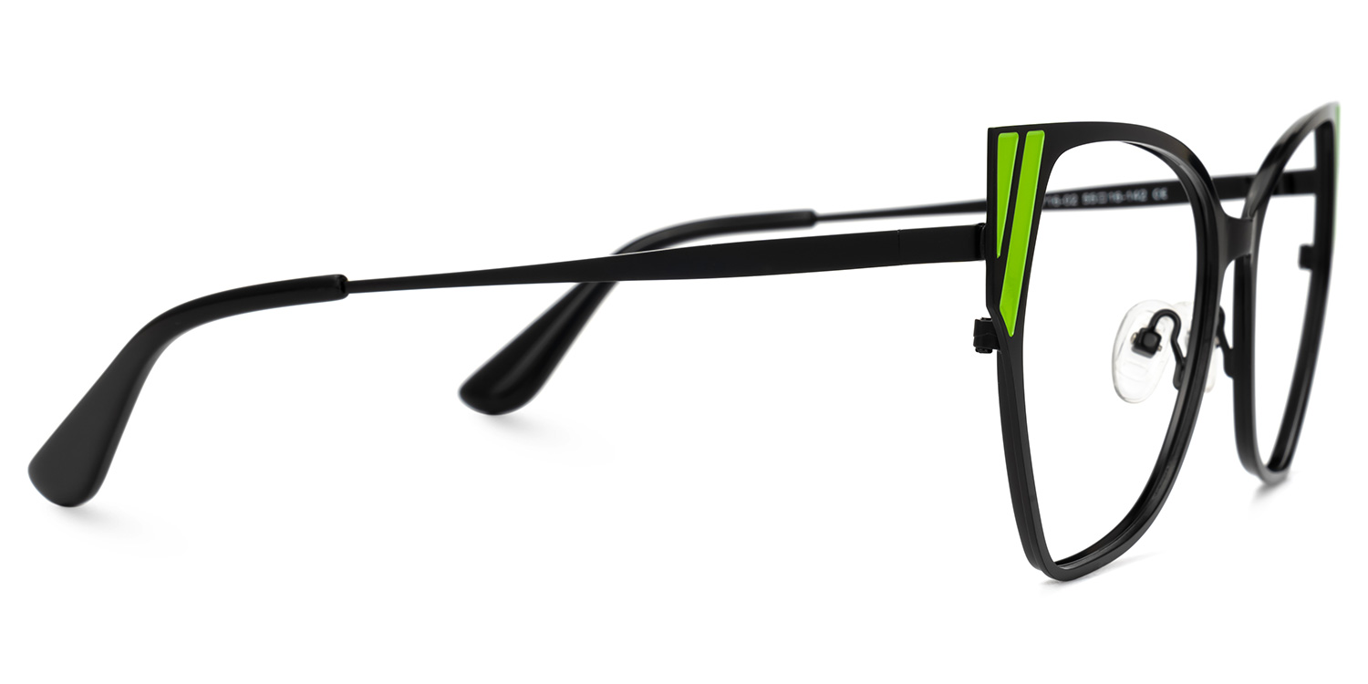 Shanay Cateye Black Glasses | ZEELOOL UK2