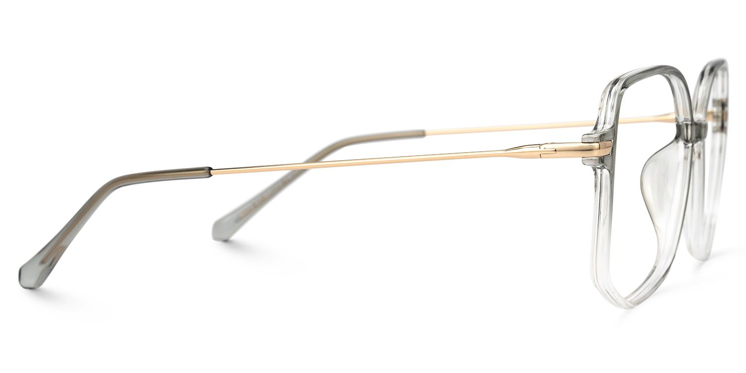 Payton Geometric Gray Eyeglasses and Ombre Frames2