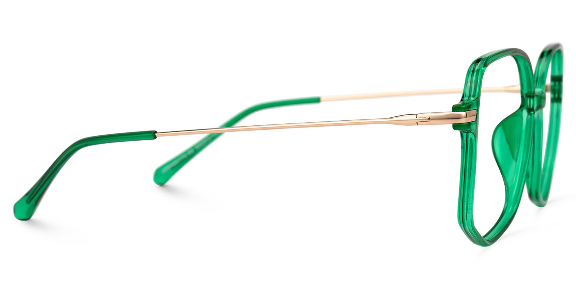Payton Geometric Dark-Green Glasses | ZEELOOL UK2